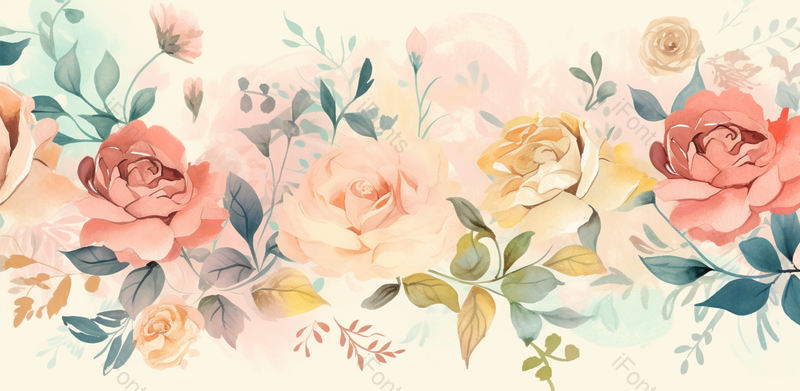 粉色系花瓣花团锦簇手绘背景图,插画/手绘图,插画/手绘图库,插画/手绘图下载,插画/手绘